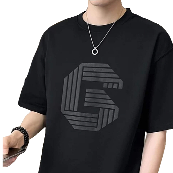 美式重磅圆领T恤男士休闲宽松