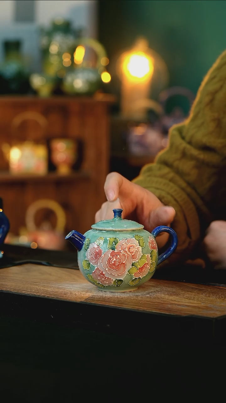 【闪购商品】杯手绘心瓷陶瓷浮力