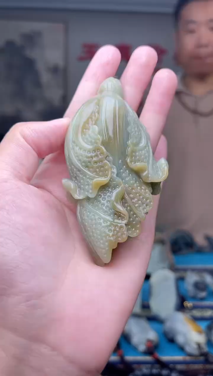 和田玉未镶嵌挂件1