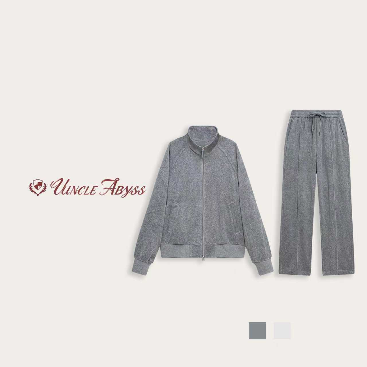 UNCLEABYSS 高定男装 BC同款休闲老钱风运动系列套装【ZK6610】