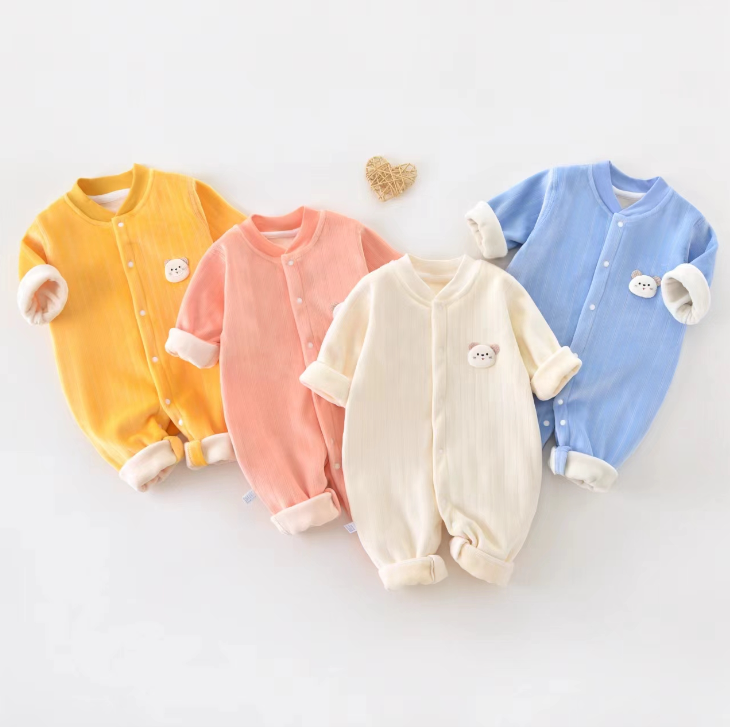 【新款】2025年秋季新款婴儿加厚保暖衣服连体衣D