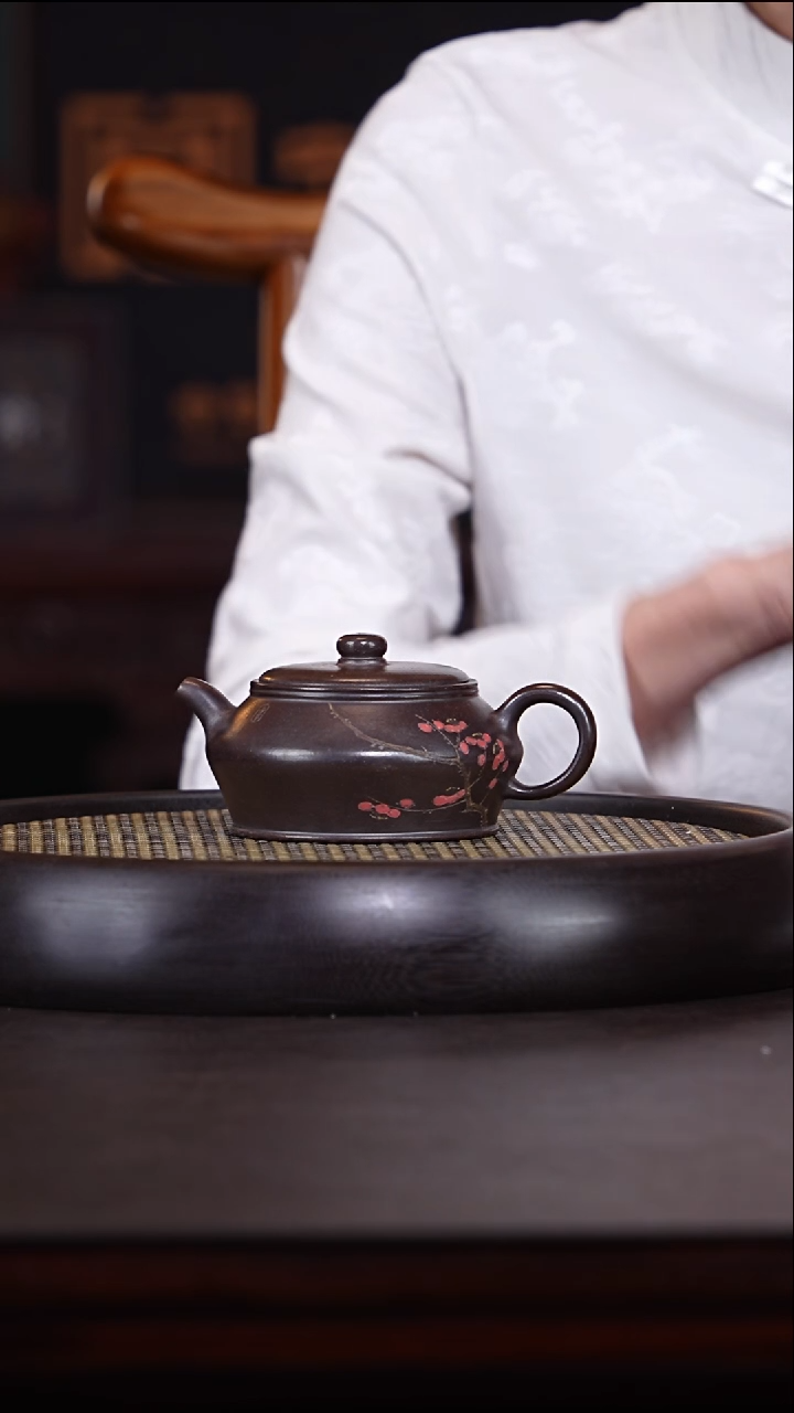 【闪购商品】紫砂茶壶陈晔4-49 天青泥柴烧曼殊230c