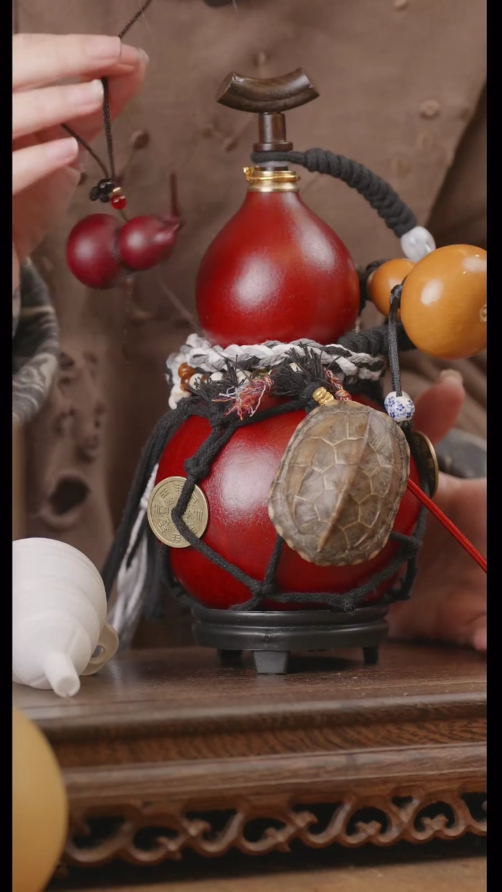 【闪购商品】371号精品天然大漆工艺防渗内胆酒葫芦~