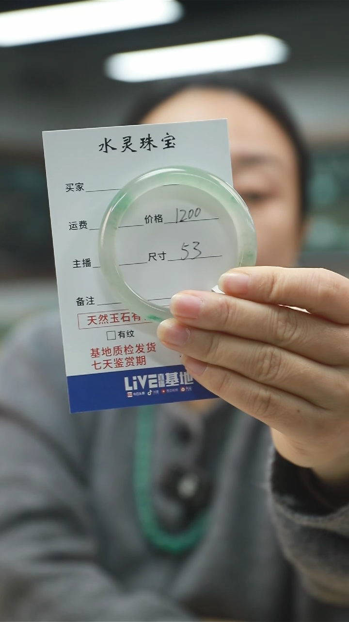 【闪购商品】石英质玉手镯未镶嵌天然独龙玉手镯圈口53