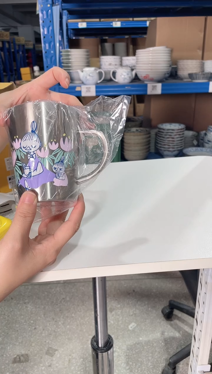 陶瓷亚美花间不锈钢杯