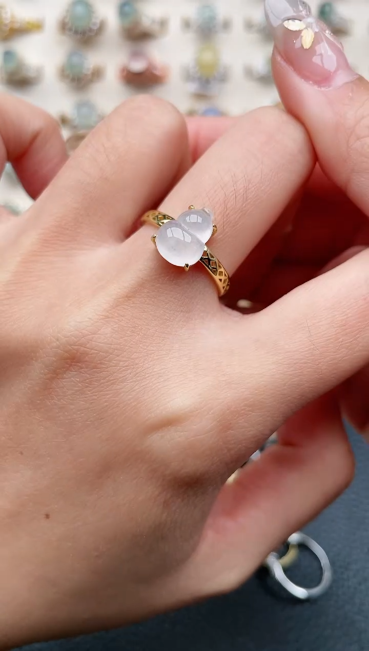 【闪购商品】翡翠戒指银S925镶嵌1111