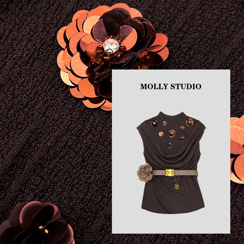 【都市女神】Molly 百搭时尚气质显瘦 上衣 M2025320