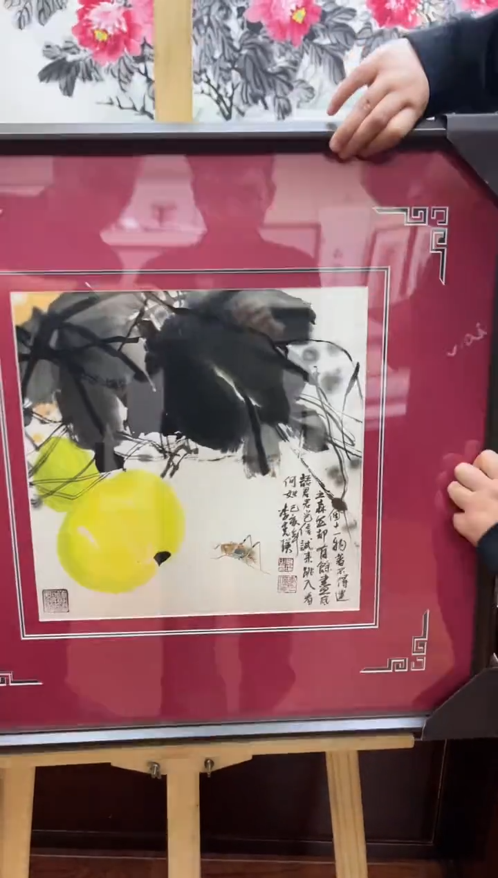 【闪购商品】绘画李克瑛-1平尺-带框-花鸟-出书