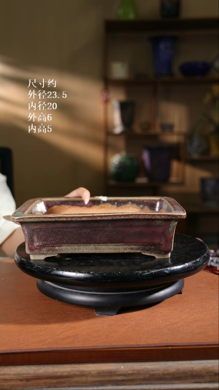 【限时买三免一活动】9寸四面开窗长方盆615