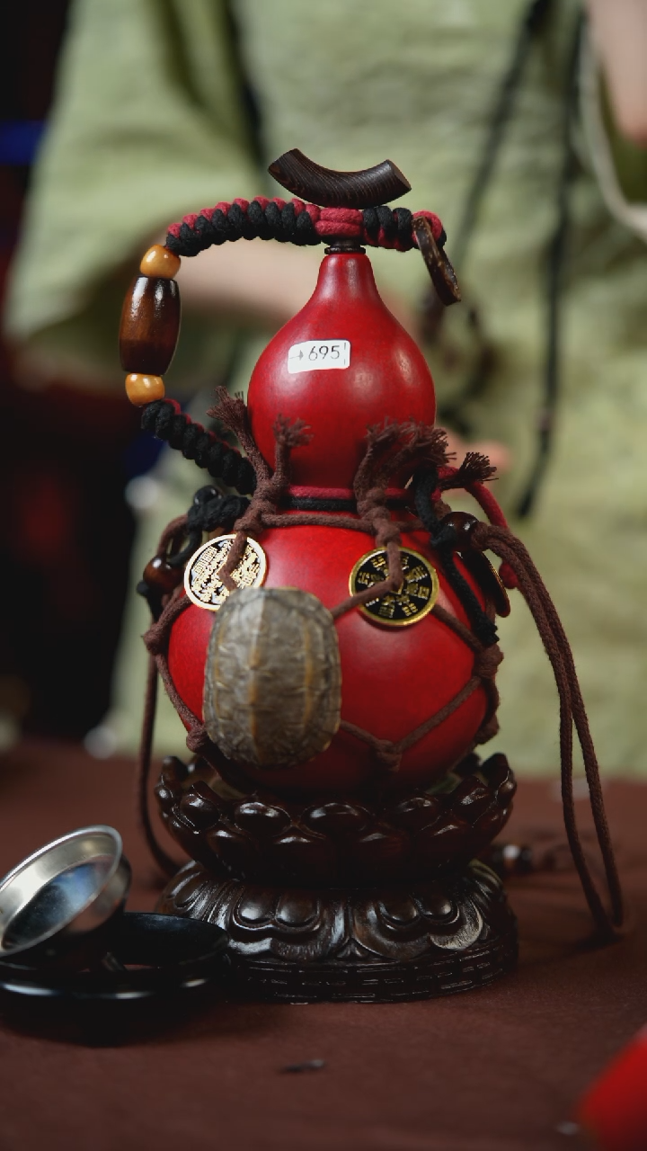 【闪购商品】695号500ml左右的非遗漆器酒葫芦