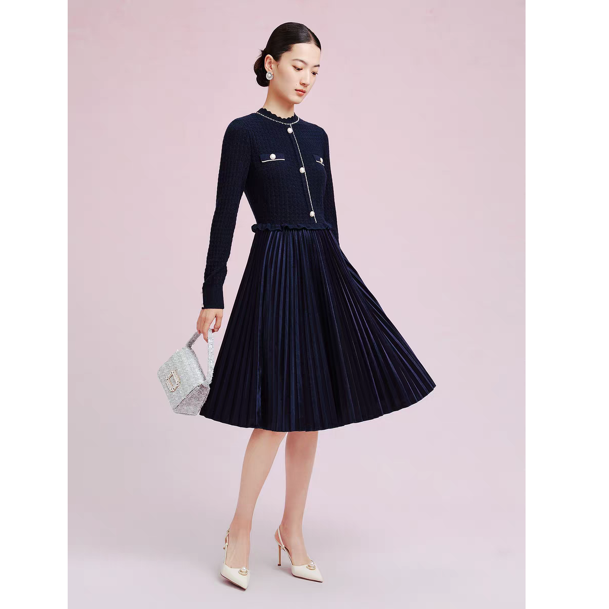 【撤柜清仓】J高端大码原创遮肉显瘦连衣裙 J79