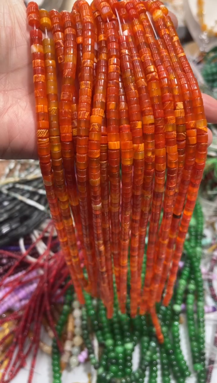 未镶嵌玛瑙/玉髓珠宝半成品一条