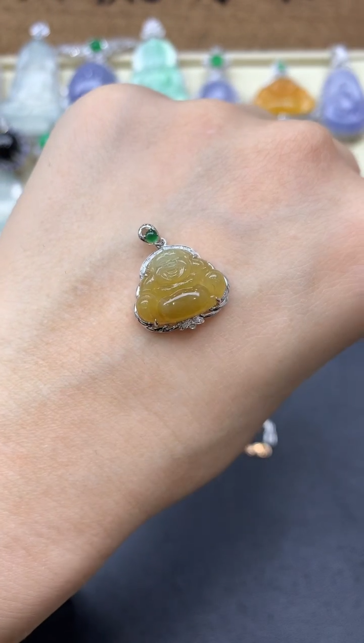 【闪购商品】翡翠颈饰18K金镶嵌136-中国好珍宝