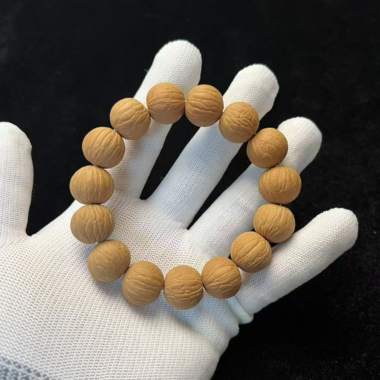 禾亿出品-聚宝盆猴头手串原皮原色