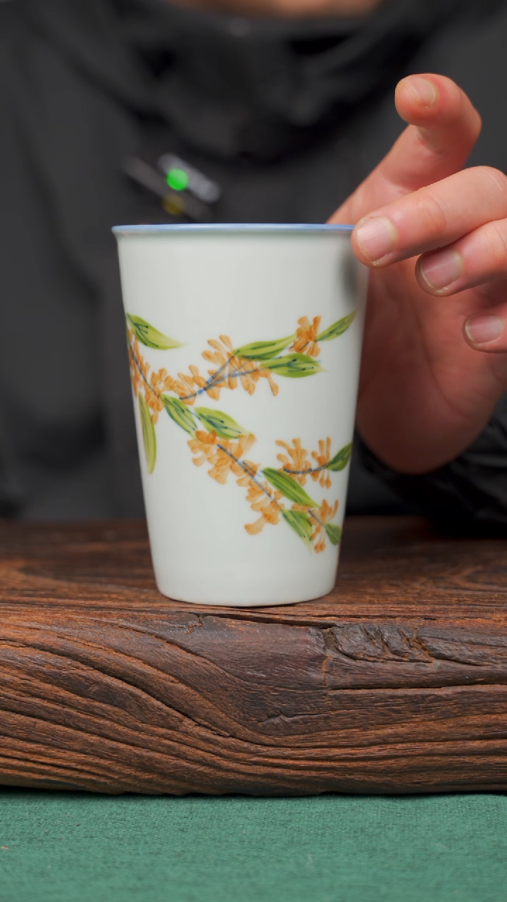 【闪购商品】瓷片103寻一缕瓷香杯釉下手工手绘瓷器