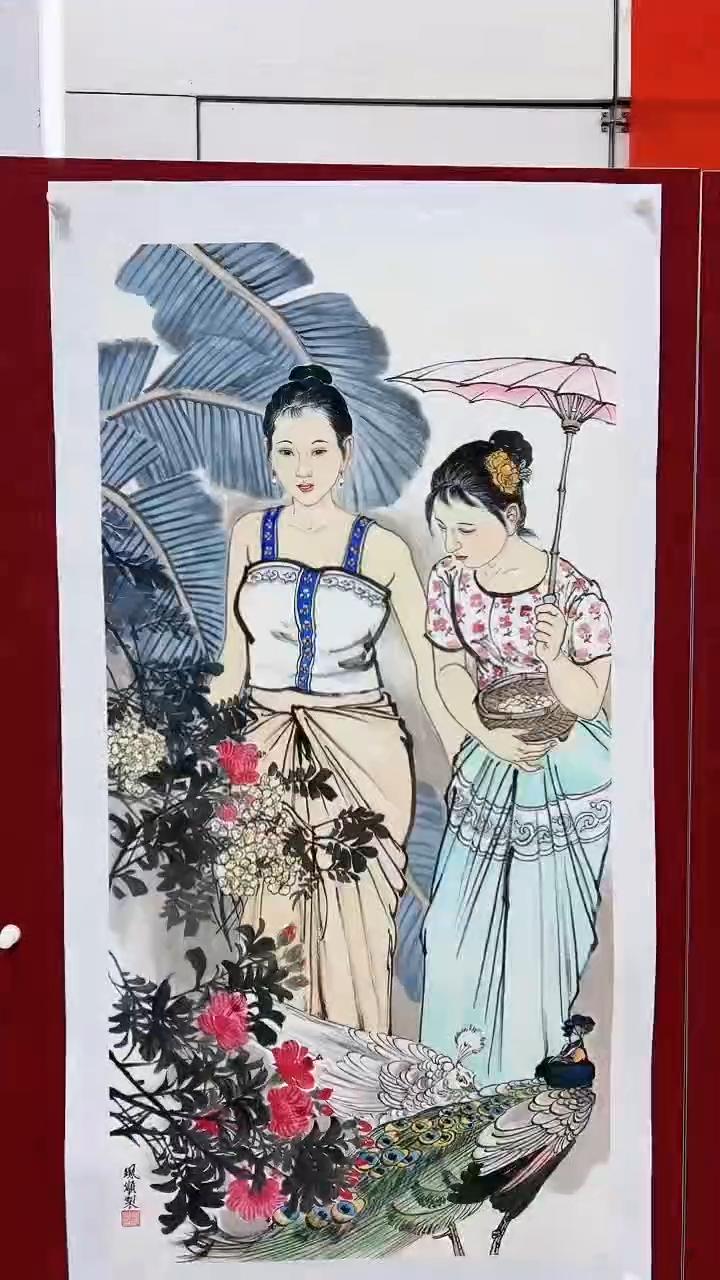 【闪购商品】绘画杨风顺绘画8平尺人物金奖紫袍作品
