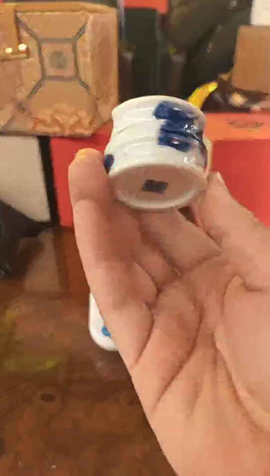 陶邮****～釉里红雪茄托无包装不退换5