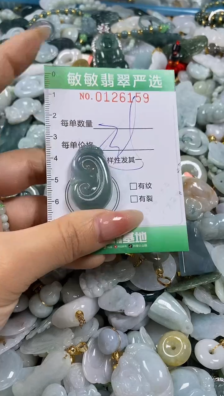 【闪购商品】翡翠颈饰未镶嵌闪购0126159多样性发其一