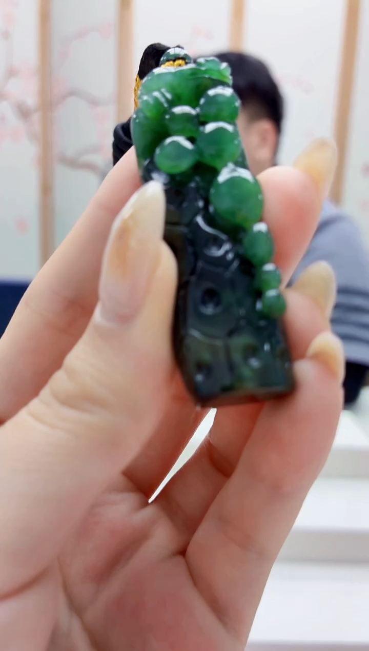 未镶嵌定制翡翠5060jw-毛货挂件39