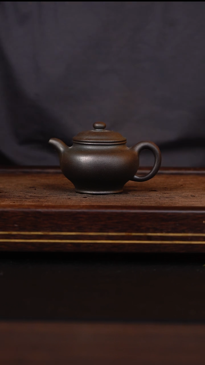 茶壶紫砂天青柴烧掇只