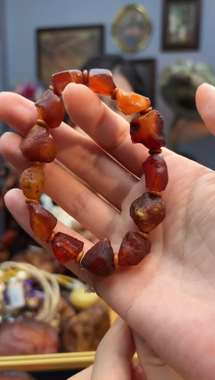 手串琥珀未镶嵌手串