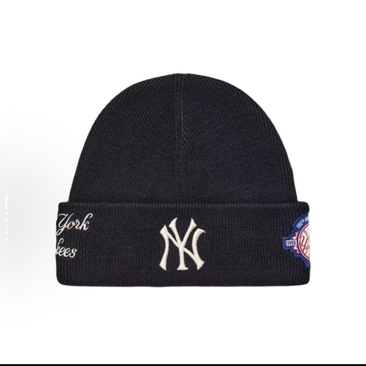 韩国MLB男女25秋冬新款情侣刺绣时尚潮流复古百搭针织帽BNV05