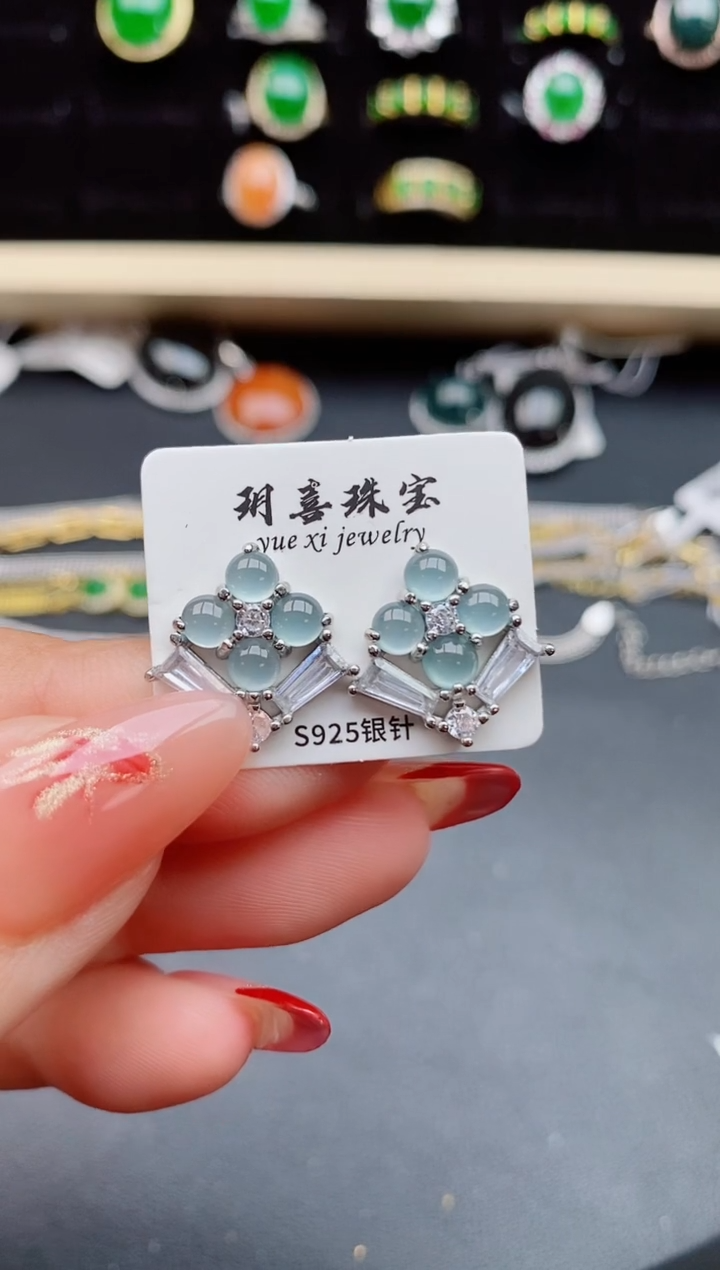 【闪购商品】翡翠戒指银S925镶嵌231321