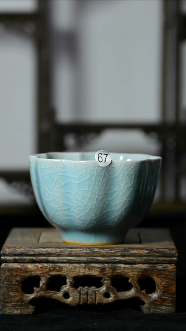 汝瓷67号梅花杯清凉寺汝瓷