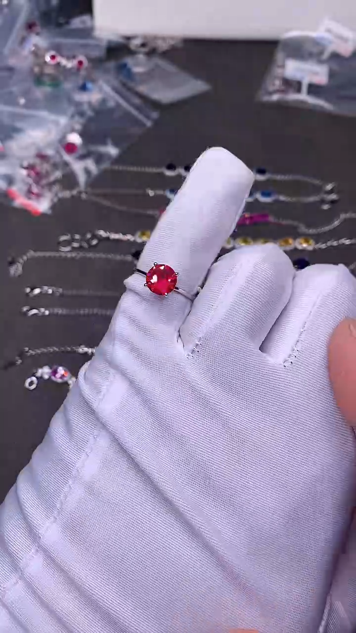 【闪购商品】红宝石戒指银S925镶嵌.....