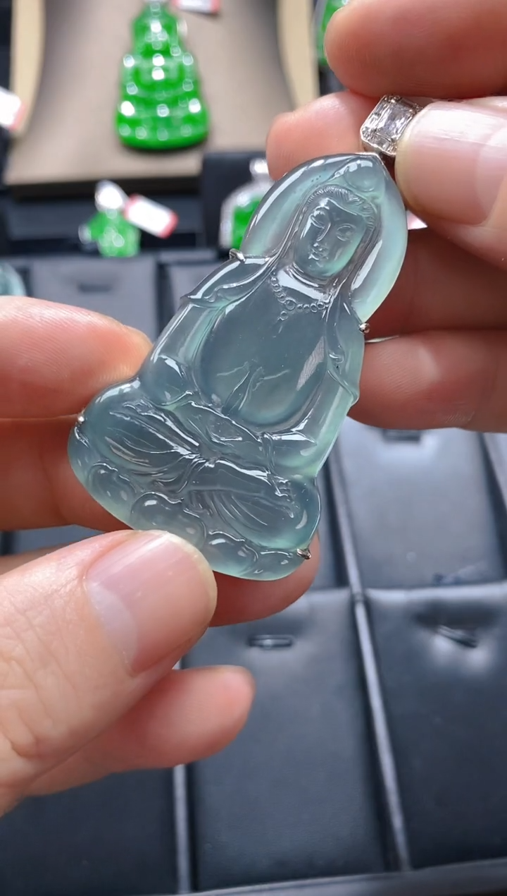 【闪购商品】翡翠颈饰未镶嵌天然A货翡翠v53