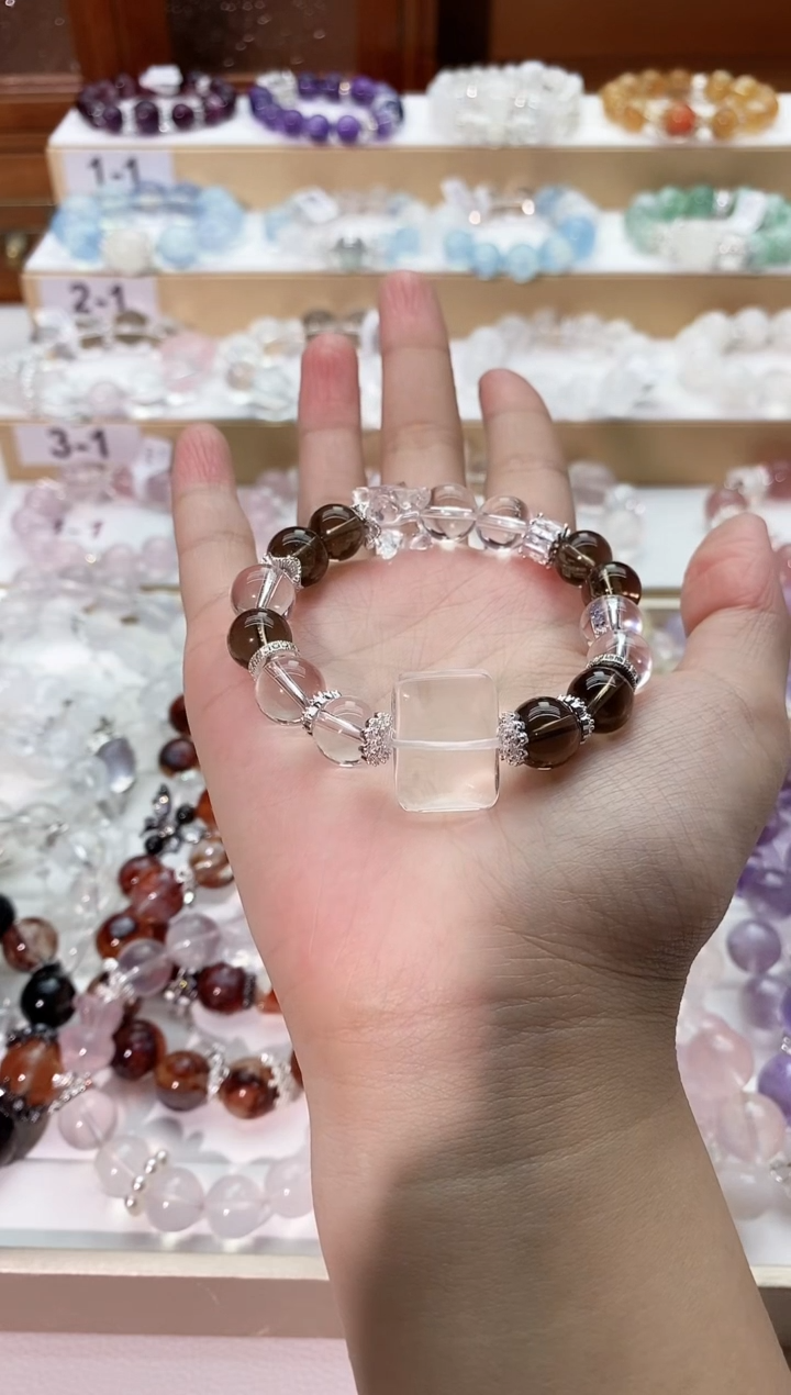 【闪购商品】水晶手串未镶嵌茶晶手串