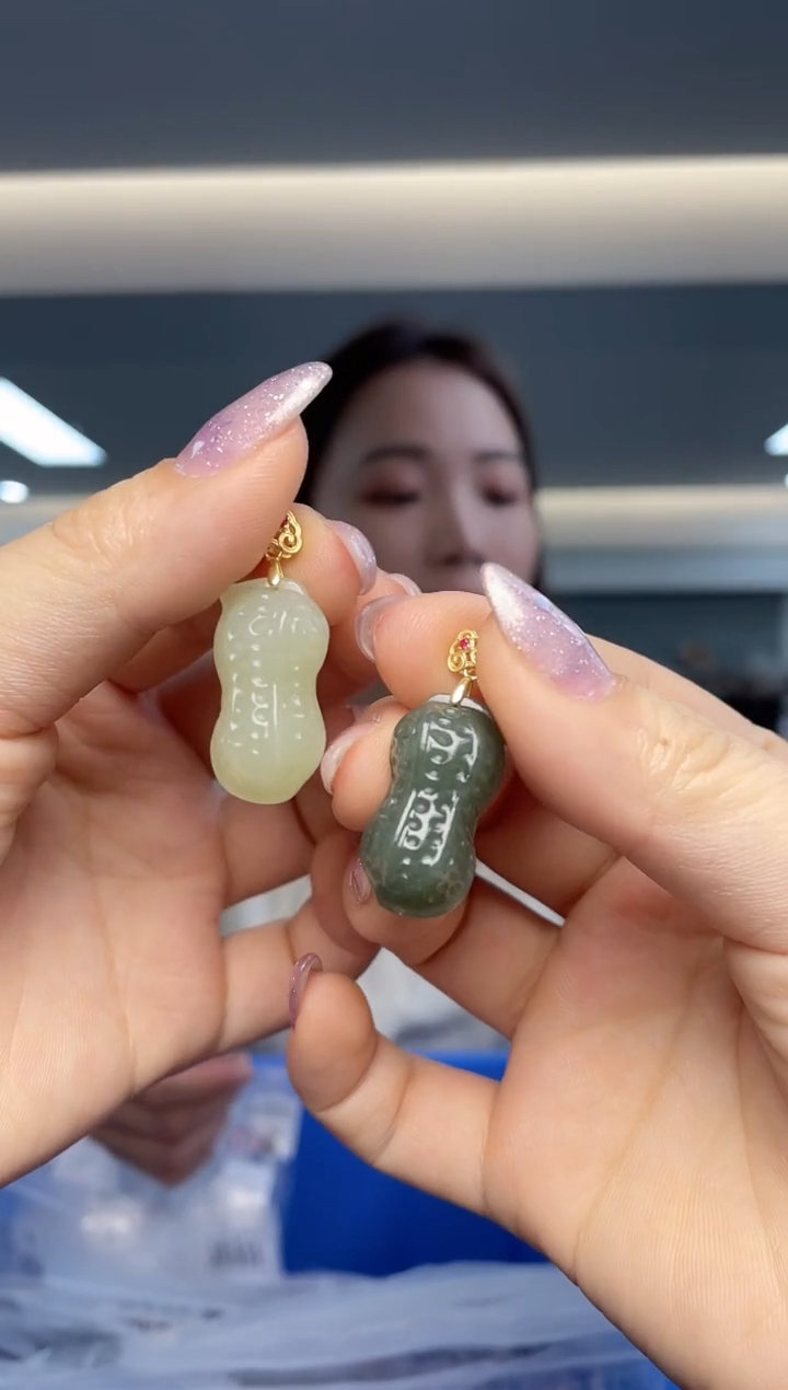 【闪购商品】和田玉`银S925镶嵌（多样性发一件）