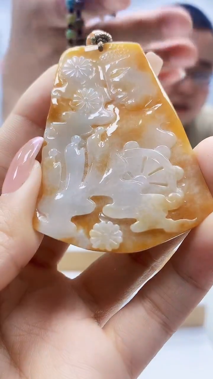 未镶嵌定制翡翠5167ty-毛货挂件99