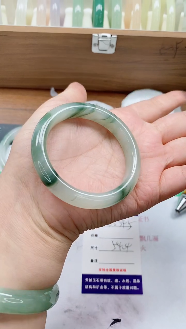 未镶嵌手镯石英质玉345/54-55