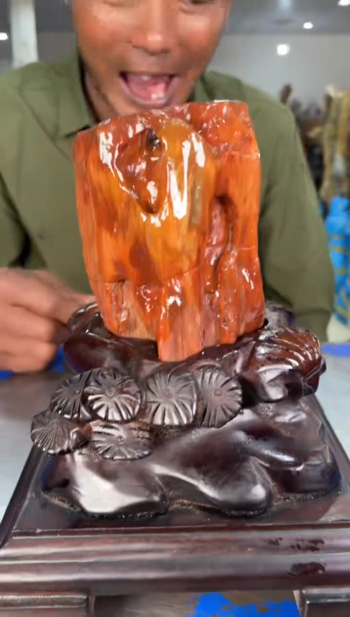【闪购商品】硅化玉摆件未镶嵌11