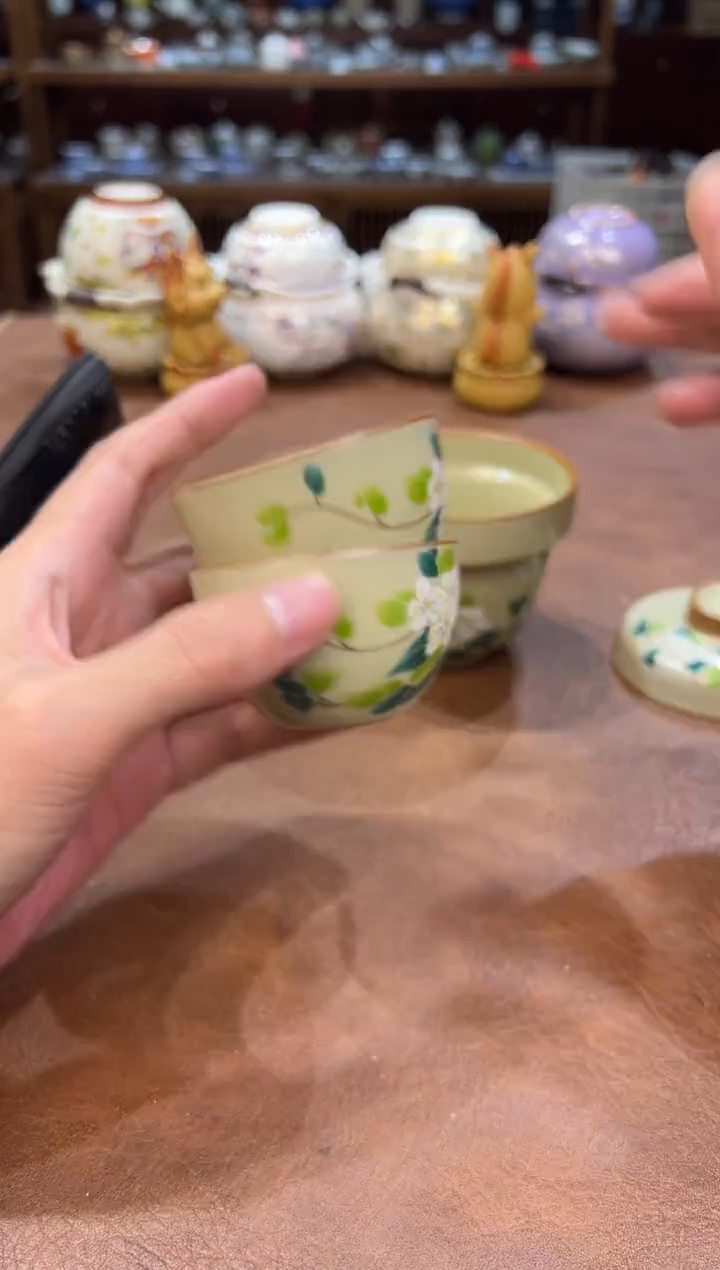 真的很便宜会开片的旅行茶具