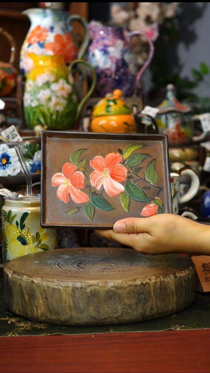 陶瓷171景德镇手工高温釉下彩