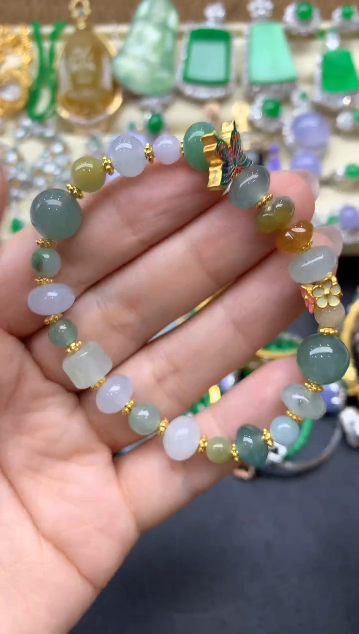 【闪购商品】翡翠手链未镶嵌195中国好珍宝