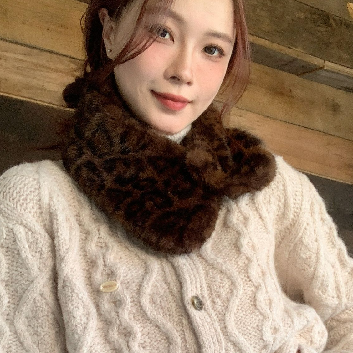 WANONEONE 韩版东大门仿水貂毛皮草毛领子领围毛毛绒假领子围巾女