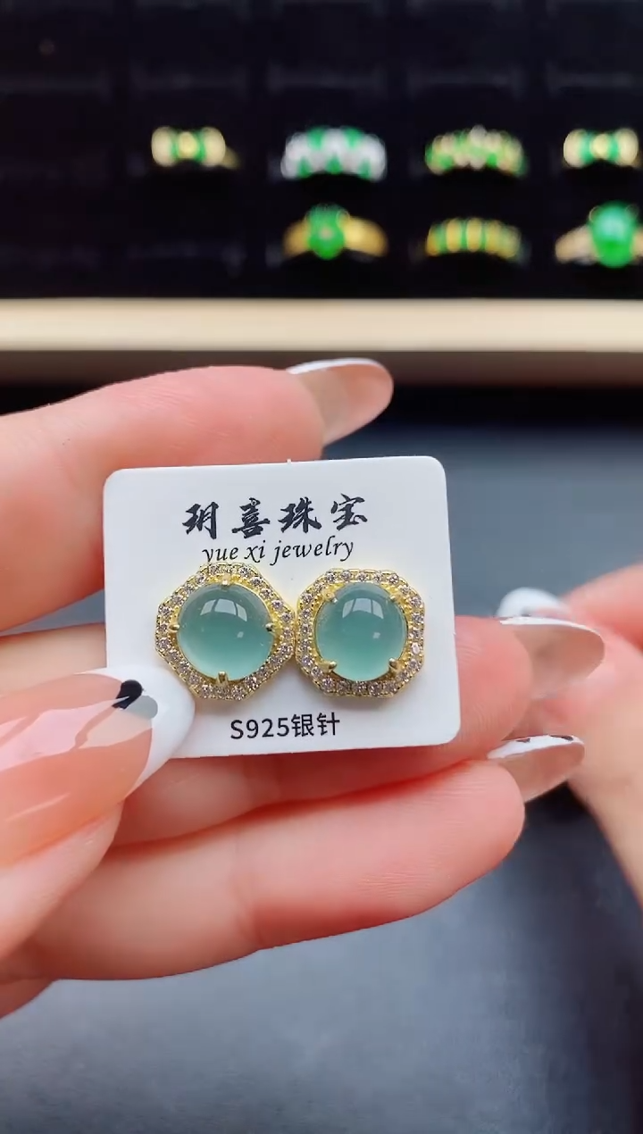 【闪购商品】翡翠戒指银S925镶嵌321321