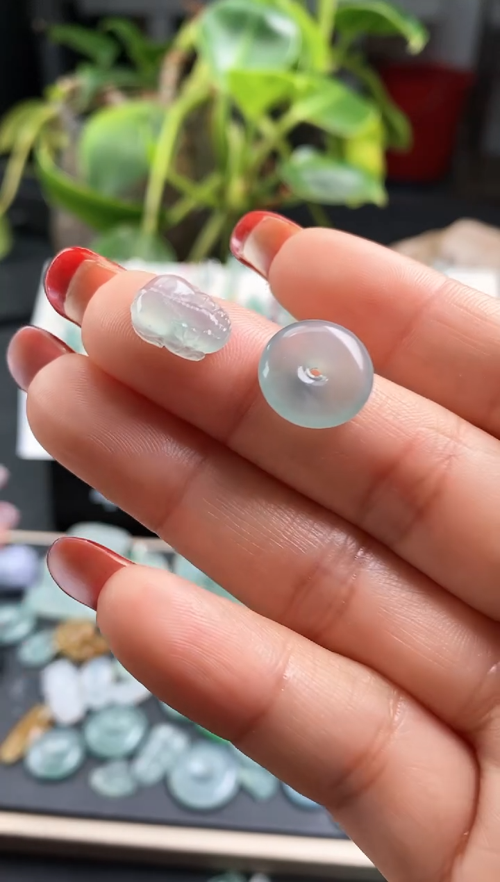 【闪购商品】翡翠散珠貔貅+平安扣