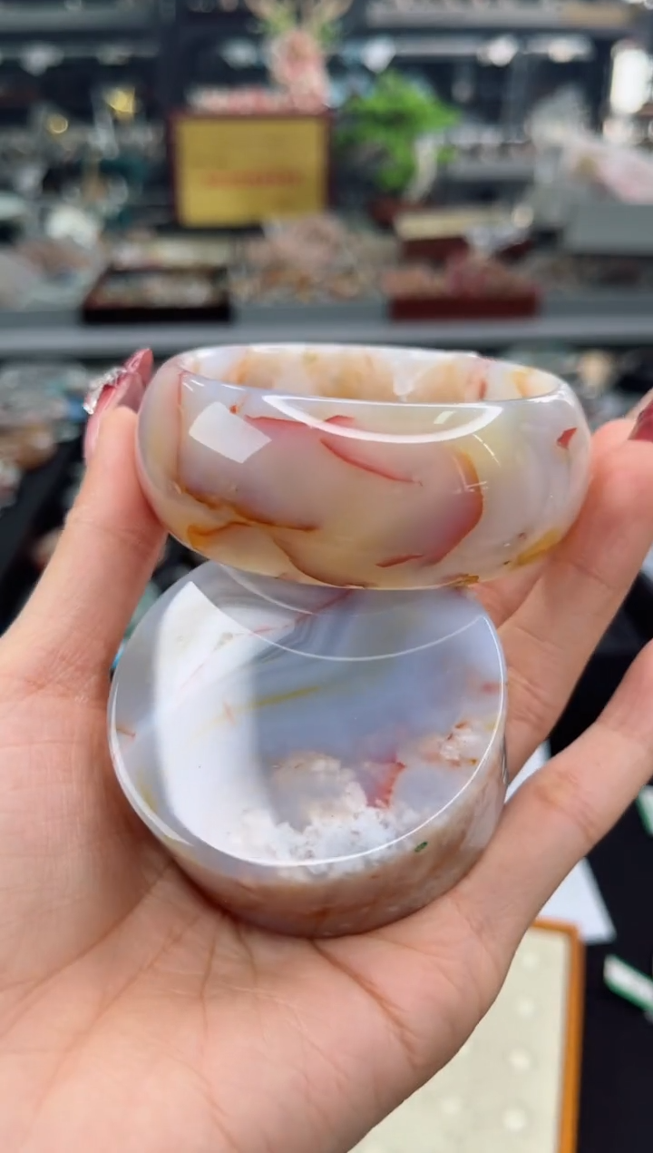 【闪购商品】石英质玉手镯未镶嵌59圈口（赠品镯心）6563352