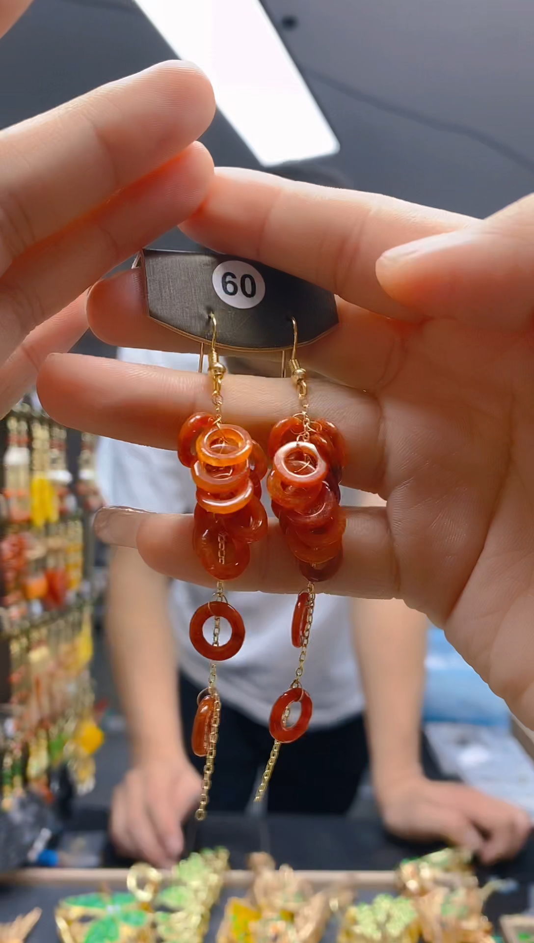 【闪购商品】翡翠耳饰合金0378翡翠耳钩