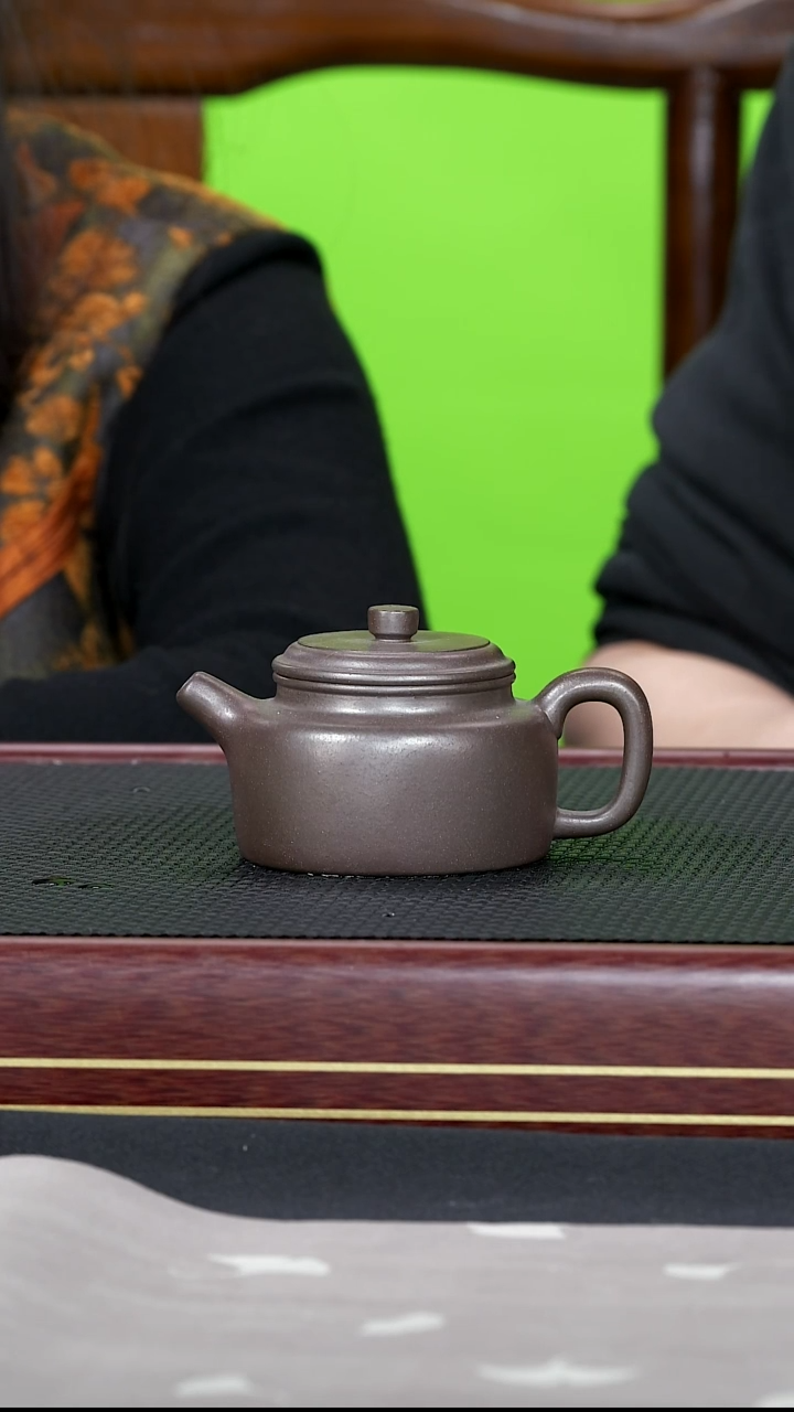 茶壶紫砂紫砂壶96金鼎吴记 德钟 天青泥 150cc
