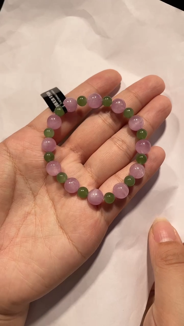 未镶嵌锂辉石手串紫锂辉手串