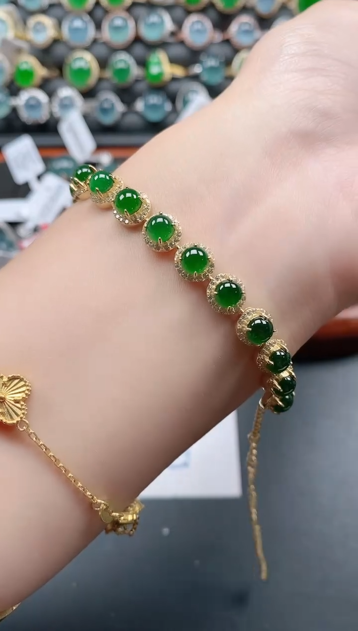 银S925镶嵌戒指翡翠1111