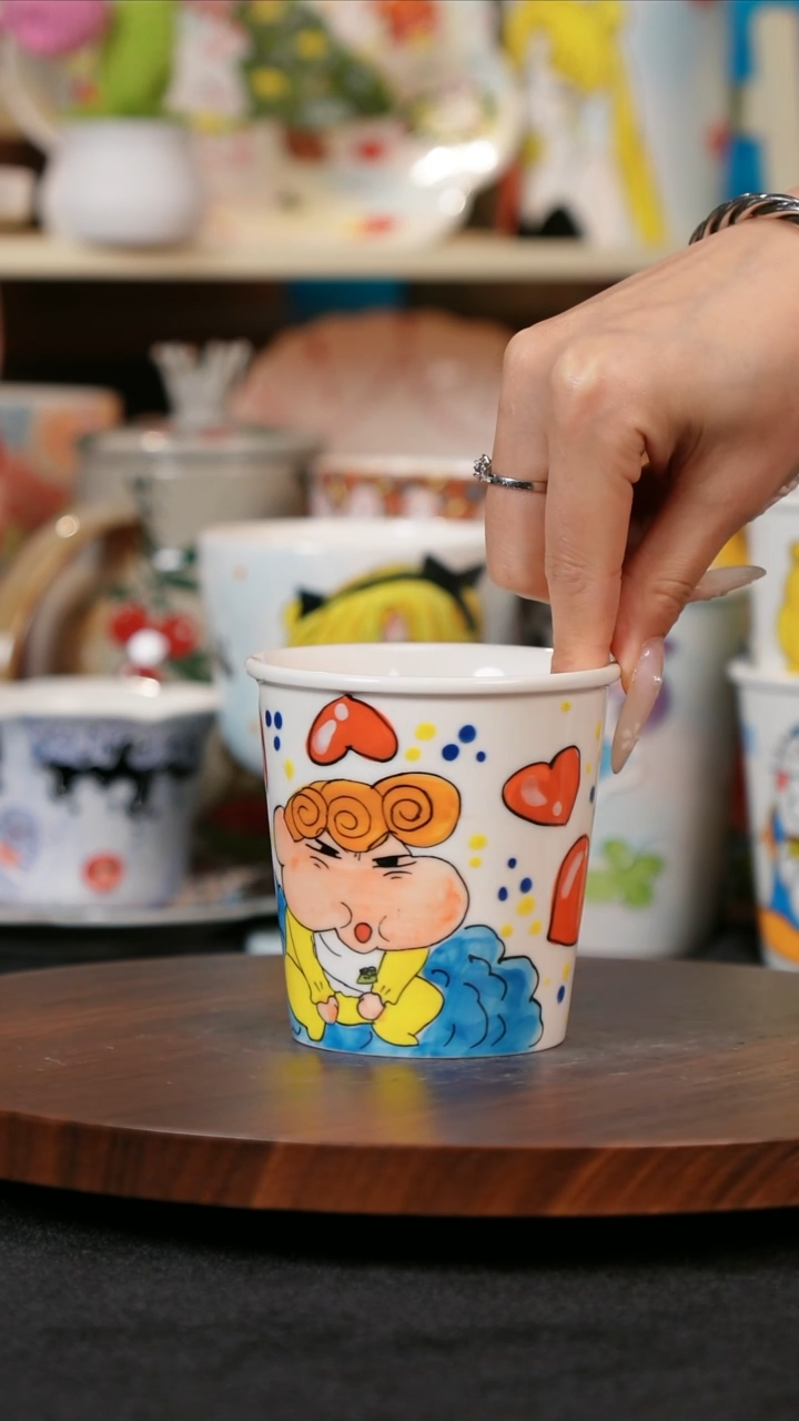 【闪购商品】景德镇手工手绘高温釉下彩陶瓷杯