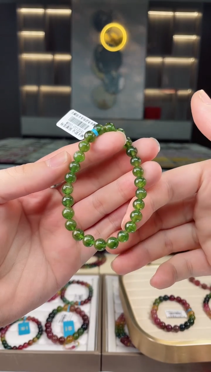 【闪购商品】碧玺收藏级单圈手串7mm+未镶嵌（多样性发一条）Y