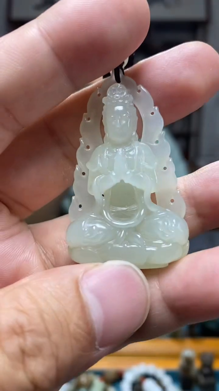 和田玉未镶嵌挂件10