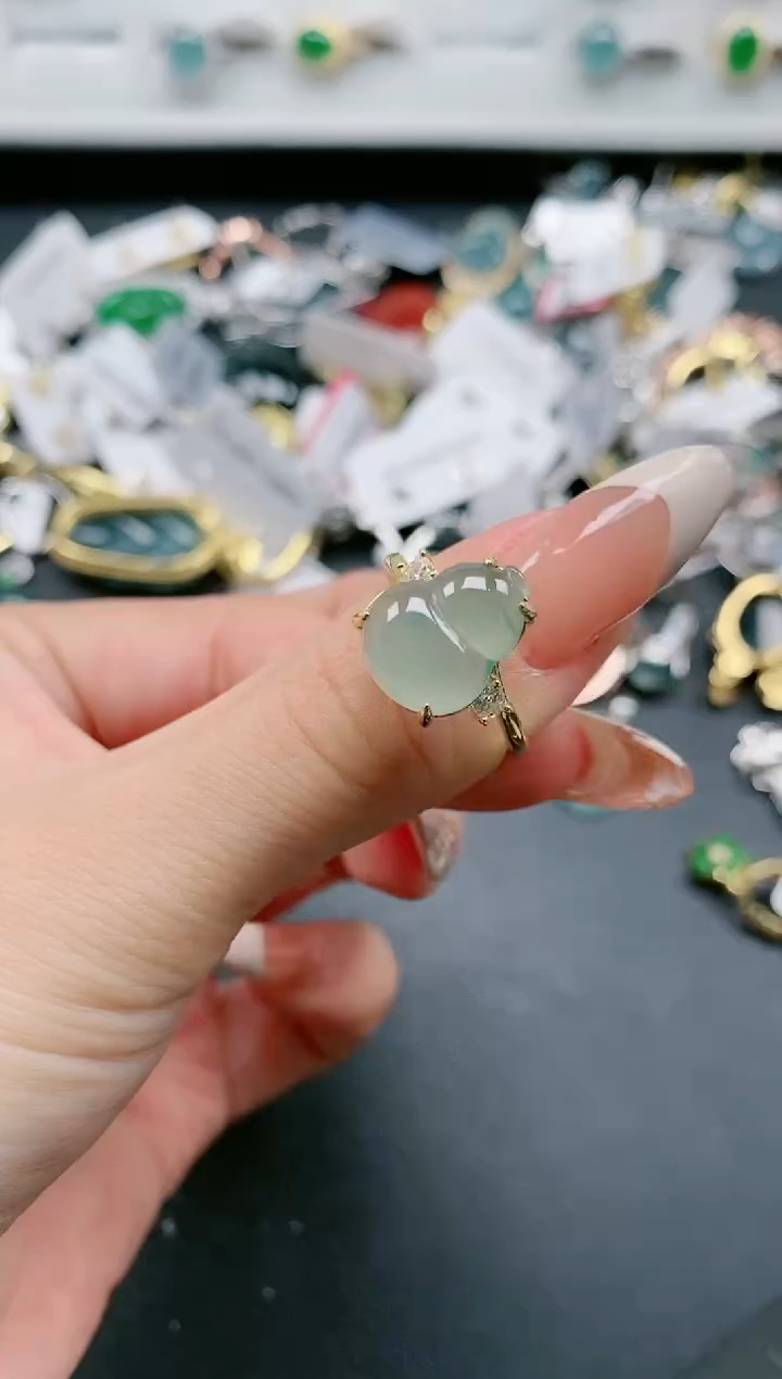 【闪购商品】翡翠戒指银S925镶嵌1111111